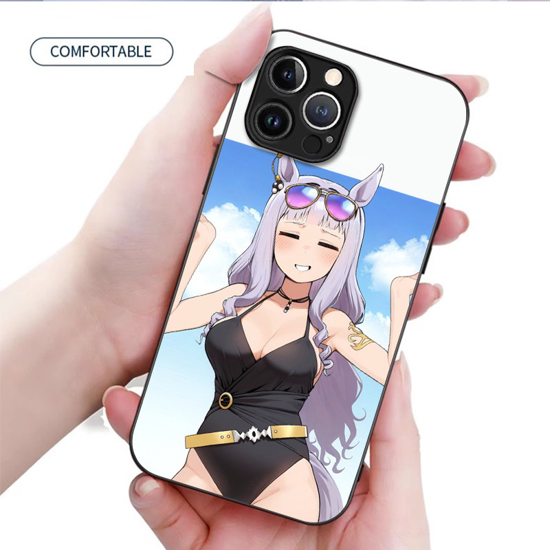 Ốp Điện Thoại Kính Uma Musume 04 Cho IPhone 16 15 14 13 12 11 Pro XR XS Max Plus Mini X XR 8 7 6s SE2 / 3