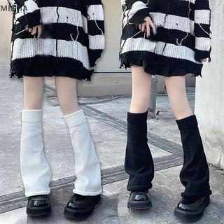 Misa Y2k Mùa Đông Chân Ấm Lông Tơ Goth Phụ Kiện Gothic Gothic Gothic Gothic Đan Dài Sos Nữ Chân Ấm Nữ Nữ Như Gothic Phong Cách Legging