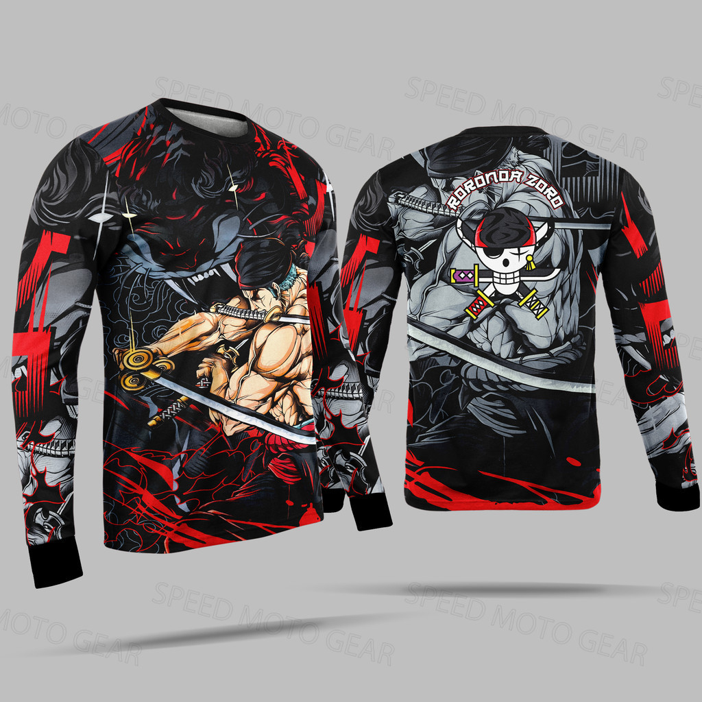 Áo đi xe máy Anime nam in đồ họa biker, dành cho người yêu tốc độ