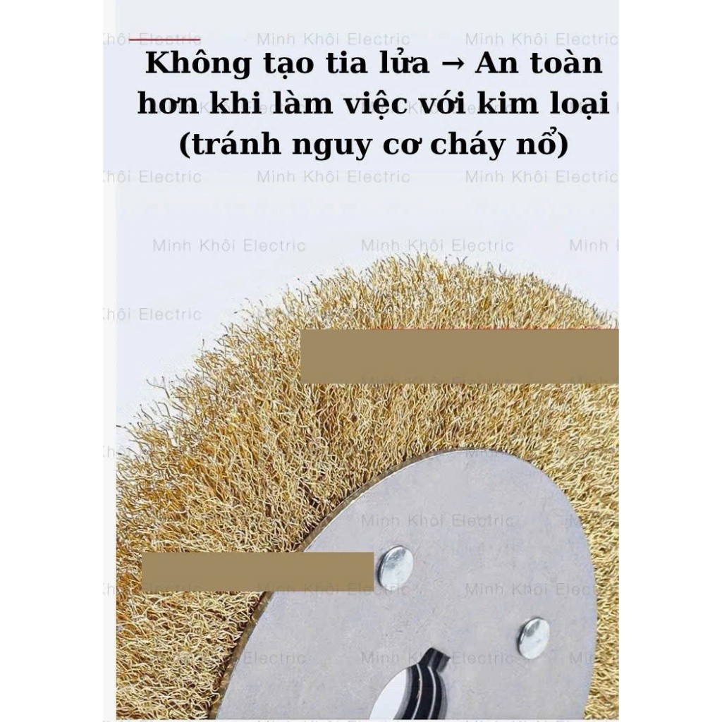 Bàn chải sắt đánh rỉ – Chổi cước đồng lắp máy mài,chổi sắt đồng,bàn chải đồng,chổi đồng đánh rỉ,bàn chải đồng vệ sinh