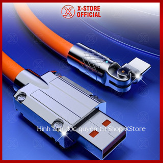 Cáp sạc nhanh 6A USB to Type C, dây sạc gaming xoay 180 độ, dây to, sạc cho Samsung, Xiaomi - DSTBX180D