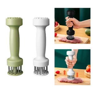 Dụng cụ làm dịu và xỏ khuyên bằng kim loại YOI 2 chức năng để nấu gà bít tết