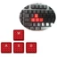 MỘT DIY Hải Quan Phím 4 Phím Keycap Kết Cấu Sợi Carbon Chống Trơn Trượt Cho G915 G813 G815 G913 TKL