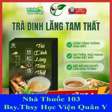 [NHÀ THUỐC 103] Trà Ngủ Ngon Đinh Lăng Tam Thất - Hỗ trợ giúp ngủ ngon, giảm tiền đình