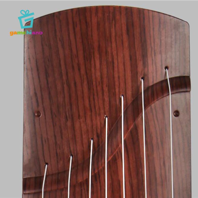 Di Động Guzheng Mini Nhạc Cụ Màu Nâu PVC Dây Có Thể Điều Chỉnh Cho Trẻ Em Học Sớm Thực Hành Zither Trung Quốc