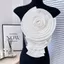 JVSUB Cổ Vai Hoa, Hoa Xếp Ly Thủ Công Thanh Lịch, Vải Thời Trang Hoa Lớn Đính Tiệc Cưới DIY Quần Áo Phụ Kiện