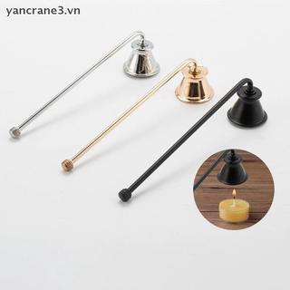 {YAN} Nến giảm chấn Nến Dụng cụ không gỉ Tay cầm dài Bình chữa cháy Chuông Phụ kiện Wis Out Thép Dập tắt Phụ kiện {ya}