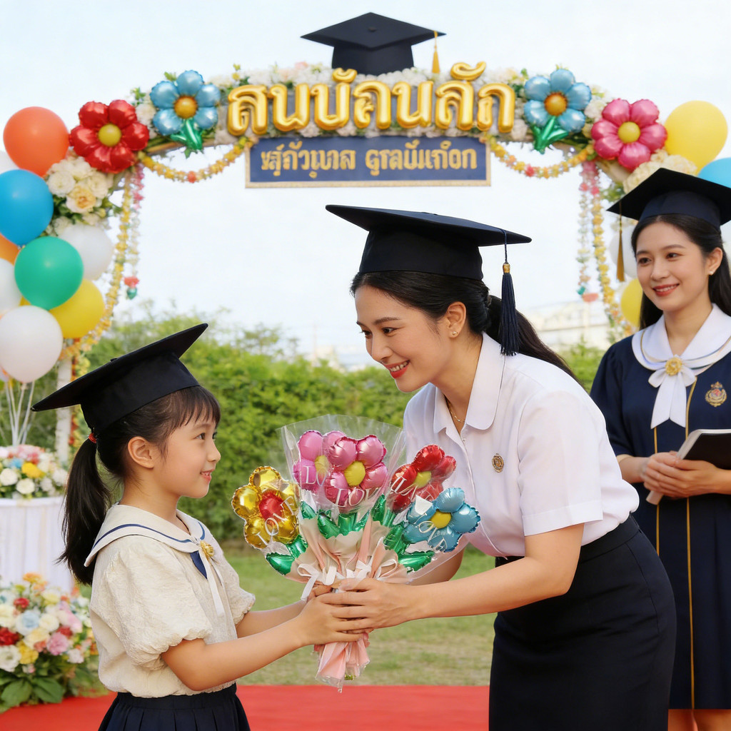 Bó hoa bong bóng cầm tay Daisy dễ thương 10 / 20 CÁI Quay lại trường Chụp ảnh Đạo cụ