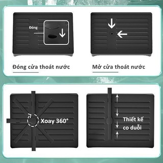 Giá để đồ nhà bếp giá đựng 2/3 tầng bát đĩa có khay thoát nước【Thép cacbon chất lượng cao】