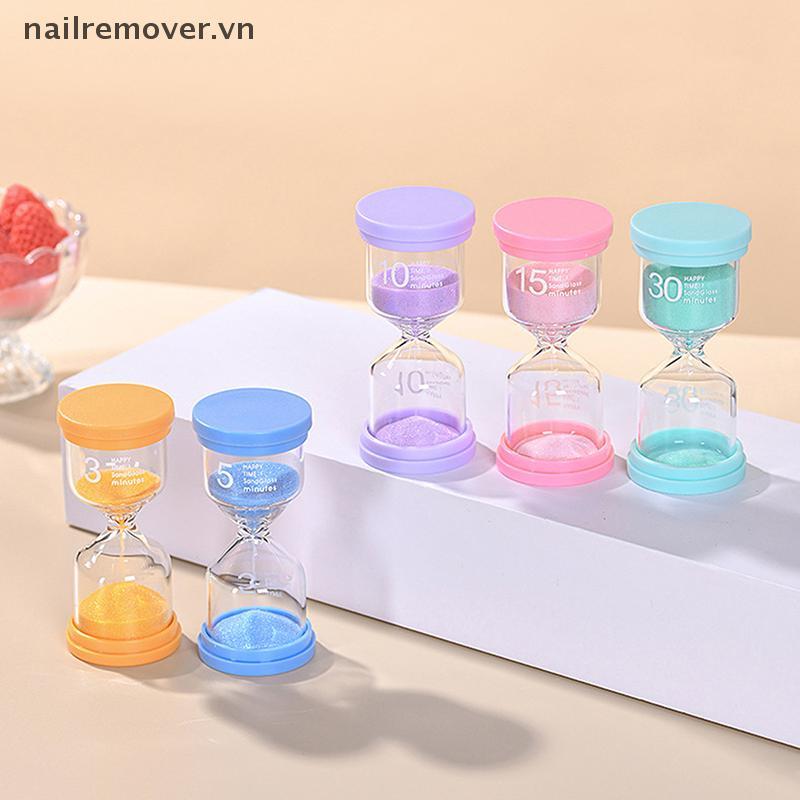 [NR] 1PC 3 / 5 / 10 / 15 / 30 Phút Cát Nhiều Màu Sắc Trẻ Em Quà Tặng Đồ Chơi Hẹn Giờ Cát Kính Trang Trí Nhà Cửa Cát Clo MỚI