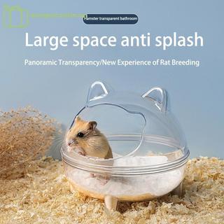 Airspecutin Hamster Phòng Tắm Trong Suốt Nhỏ, Lồng Cát Thú Cưng Dung Tích Lớn, Ngăn Bắn Cát, Phòng Tắm Gia Đình Có Thể Xem Được EN