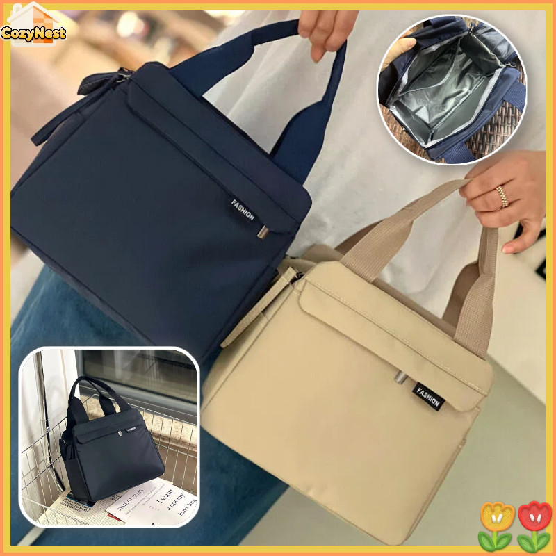 Túi đựng hộp cơm chống nước giữ nhiệt, vải Oxford dày bền, đi làm đi học văn phòng du lịch