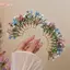 Kẹp Tóc Hình Chữ U Hoa Nhân Tạo Cho Cô Dâu - Phụ Kiện Tóc Đẹp Cho Lễ Hội Và Tiệc