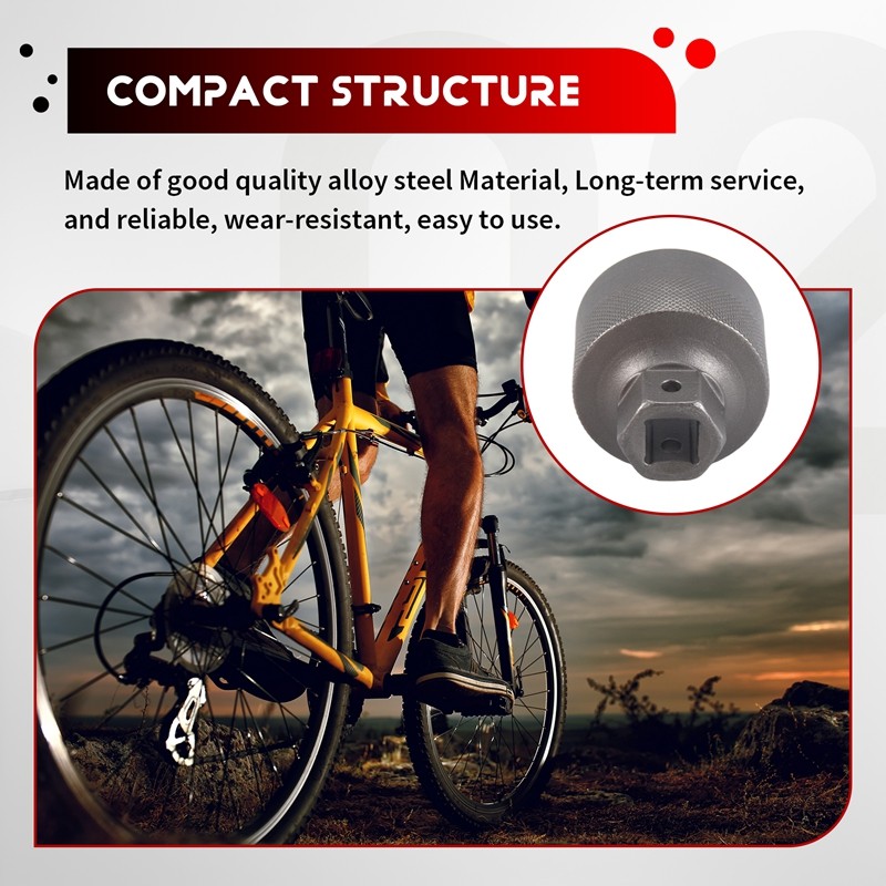 Xe Đạp Công cụ tháo lắp màu xám, phù hợp với hệ thống Hollowtech Chainset