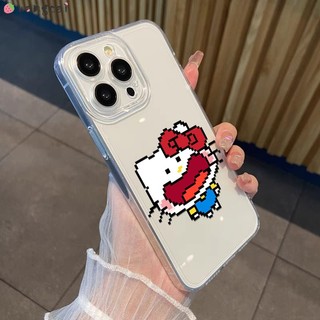 Dành Cho Realme 15T 15X GT8 C85 Pro Neo 7X Narzo N65 N63 N61 N55 N53 Note 60 50 Q5 Q5i Q3 Q3i Q2 Pro Q Ốp Điện Thoại Pixel Miệng Lớn Mèo Hello Kitty Ngộ nghĩnh Hoạt Hình Dễ Thương Vỏ