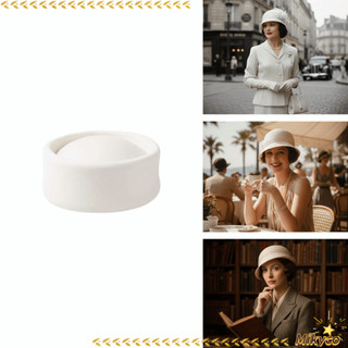 Mũ Fedora cổ điển MIKYCO - Mũ nón len cứng đầu lõm - Phù hợp cho đám cưới phong cách Anh