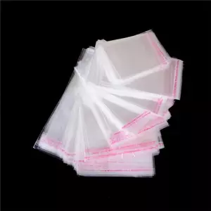 NS 100 Cái / túi OPP Clear Seal Trang Sức Nhựa Tự Dính Túi Ngủ Nhà NS