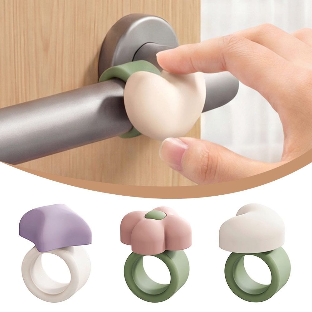 Tấm chắn tác động tay nắm cửa HOBBYIN, Nút chặn cửa chống sốc hoạt hình, Tấm cản trước cửa bằng silicon im lặng di động để trang trí phòng ngủ