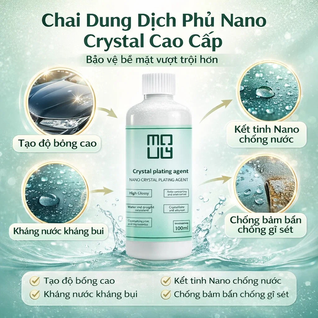 【Đánh Bóng Bền Vững】Dung Dịch Tinh Thể Nano GKTK Đánh Bóng Đá/Tăng Sáng & Phục Hồi Bề Mặt/Chất Làm Bóng Đá Granite & Cẩm Thạch/Lớp Phủ Chống Bám Bẩn Cho Bàn Bếp Đá/Keo Bảo Vệ Bề Mặt Gạch Đá
