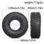 4 120mm 1.9 "Lốp Cao Su Lốp Bánh Lốp Cho 1 / 10 RC Xe Bánh Xích Xe Trục SCX10 II III 90046 Trxs TRX4 RC4WD D90 Redcat MST