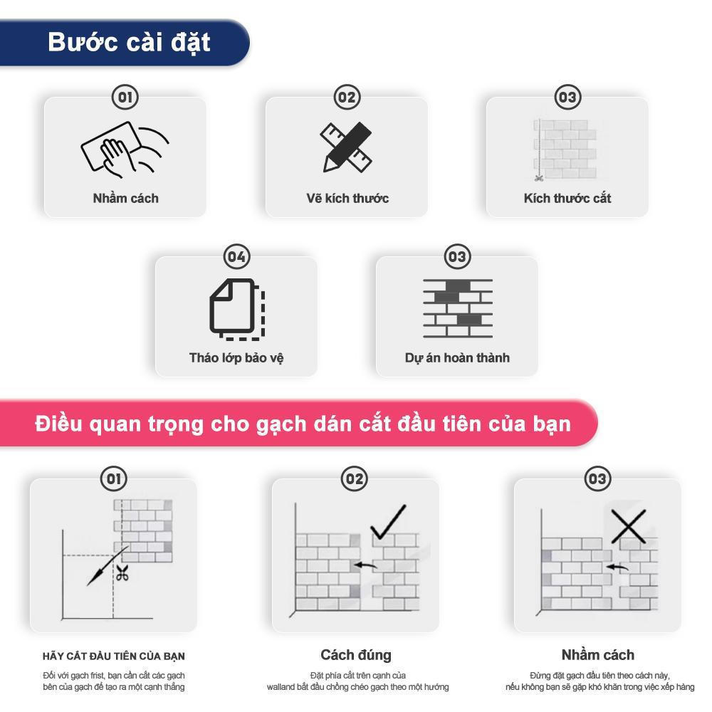 Miếng dán gạch gọt vỏ và dán MORCART, miếng dán tường, 1 miếng, dầu tự dính, chống văng, thích hợp cho tường nhà bếp, phòng tắm và gạch, 30cm x 30cm