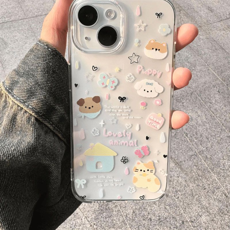 Rain Dog cho 16 trường hợp iPhone 17Air Space Case 14 13 16Pro