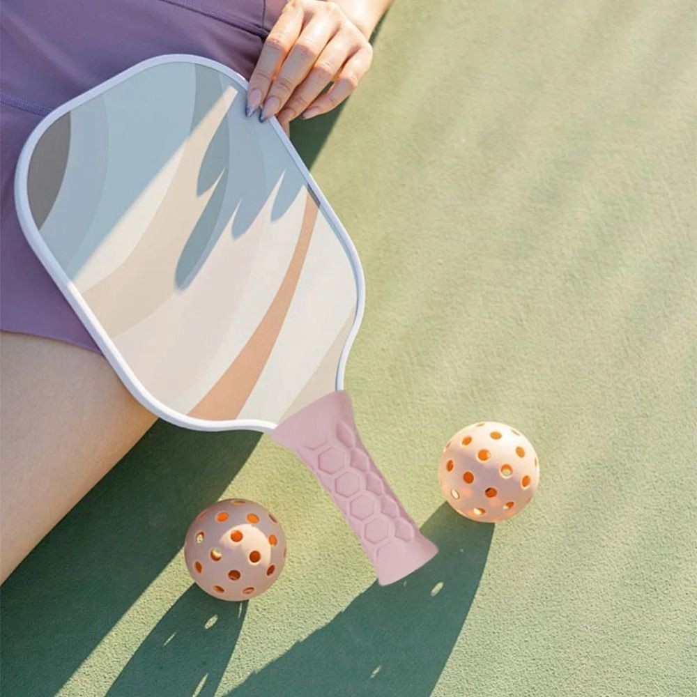 Tay cầm vợt Pickleball LONNGGUVO, Vỏ bọc tay cầm mái chèo Pickleball có thể tái sử dụng bằng silicon, Thay thế vợt Pickl