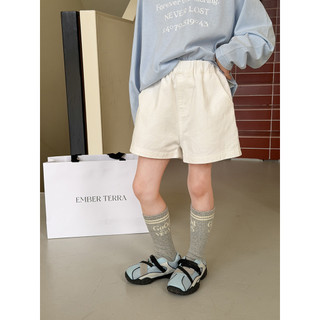 Quần thời trang đơn giản mùa hè cho bé gái Quần short Cotton dáng rộng thoải mái thoáng khí