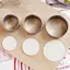NS 3 Chiếc Thép Không Gỉ Tròn Bánh Quy Khuôn Bánh Bao Da Cắt DIY Bánh Ngọt Bánh Nướng Dụng Cụ Nhà Bếp Tiện Ích Cho Đồ Ăn Ngọt NS
