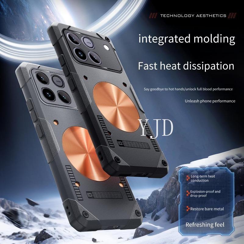 YJD Ốp Lưng Cho Honor Win RT Một Mảnh Khuôn Silicon Đồng Tấm Tản Nhiệt Chống Rơi Vỏ Điện Thoại