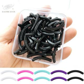 [hatheaven] Máy uốn mi màu Thay thế cao su 30 cái / hộp Bla Trắng Xanh đàn hồi Máy uốn mi thay thế Dải cao su Phụ kiện đẹp