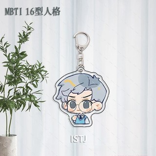 MBTI 16 Type Personality Cartoon keychain, accessory, handbag, backpack, keychain made of transparent acrylic WrightZ