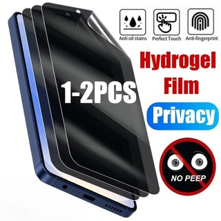 1-2 Chiếc Full Cover Bảo Vệ Màn Hình HD Mềm Cho Tecno Camon 30 30S 40 50 Premier Pro 4G 5G Chống Rơi Chống Gián Điệp Riêng Tư Chống Ánh Sáng Xanh Hydrogel Phim Mờ