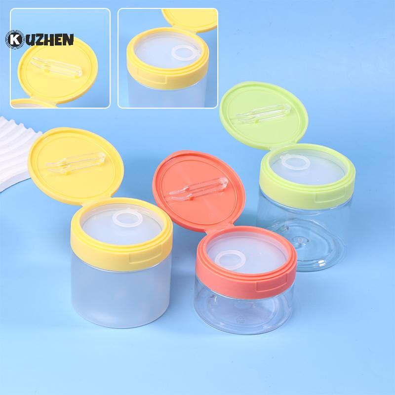 KUZHEN 200-350ml Trang Điểm Tẩy Miếng Lót Lọ Có Tròn Trong Suốt Hộp Đựng Bình Rỗng Miệng Rộng Nắp Chai Bảo Quản Kem Dưỡng Da HOT