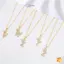 Mặt dây chuyền chữ cái Cubic Zirconia thời trang Nelace Vàng Hip Hop Punk Bảng chữ cái Trang sức mới