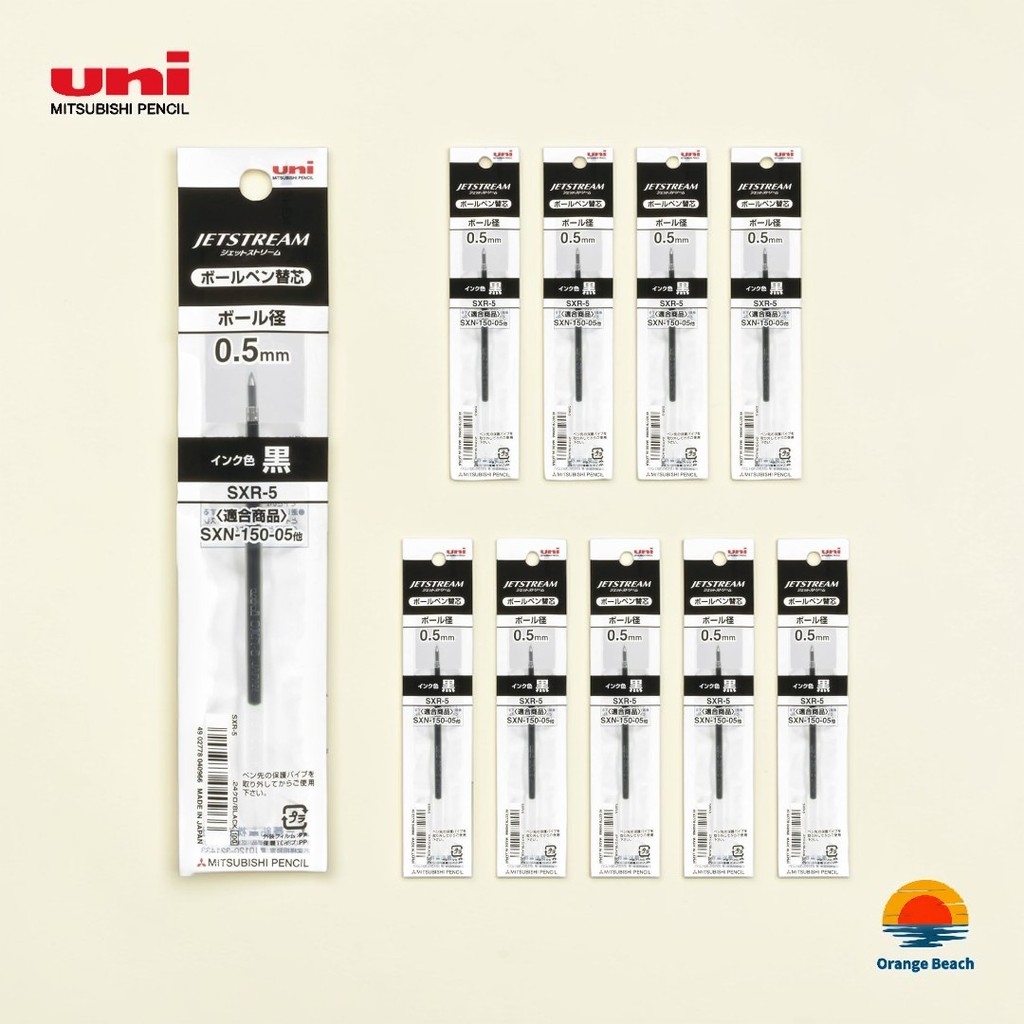 Uni Jetstream Refill SXR-38 SXR-5 SXR-7 SXR-10/Combo 10 Ngòi Thay Thế/Viết Siêu Mượt/Nhật Bản
