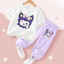 My Melody Hoạt Hình Dễ Thương Trẻ Em Trang Phục Hai Mảnh Áo Thun Tay Ngắn Và Quần Dài Đồ Chơi Đi Học