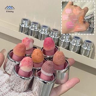ELBBKG HERORANGE Matte Liquid Blush Water Light Cheek Cream Smooth Blush Big Sponge Brush Head Dễ dàng áp dụng Natural Rouge Makeup mới