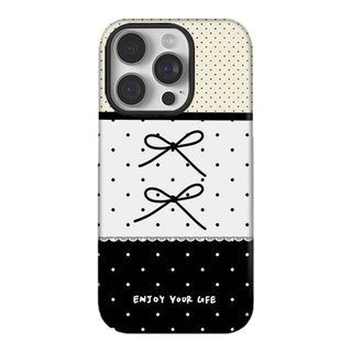 Ốp bảo vệ họa tiết chắp vá chấm bi cho iPhone 11 12promax 13pro15pro 15promax 14 14promax 14pro 16 pro max 16 plus 17 17promax ốp lưng hai trong một