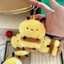 JKDESIGN Ong Mật Móc Khóa, Hoạt Hình Dễ Thương Mềm Mại Sang Trọng Mặt Dây Chuyền Ong Nhỏ, Động Vật Mũm mĩm Sang Trọng Đồ Chơi Móc Khóa Trẻ Em Quà Tặng
