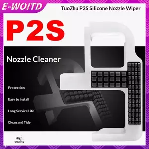 E-WOITD 1 / 2 Bộ Nâng Cấp Bàn Chải Silicon Vòi Phun Cho Bambu Lab P2S Vòi Phun Lau Bụi Khả Năng Vệ Sinh Mạnh Mẽ Dụng Cụ Phụ Kiện E-WOITD