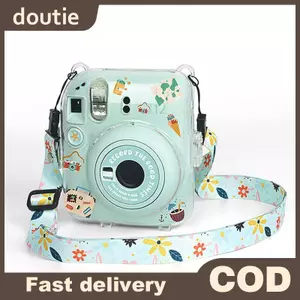 Doutie Cho Fujifilm Instax Mini 12 Vỏ Máy Ảnh Trong Suốt Bảo Vệ Mang Theo Túi Có Dây Đeo Vai Túi Bảo Quản VN