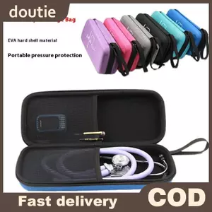 Doutie Ống Nghe Hộp Bảo Quản Bao Đeo Túi Phụ Kiện EVA Hộp Đựng Y Tá Túi Đựng VN