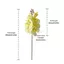 TOPTOOLCX Nhân Tạo Phalaenopsis Hoa, Bướm Phong Lan Đơn Nhánh Mô Phỏng Hoa Lan, Cảm Ứng Thật Lâu Dài PVC Trang Trí Hoa Tiệc Cưới Trang Trí Nhà Cửa