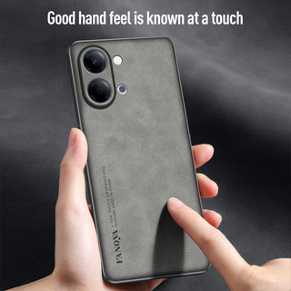 Áp dụng cho Vỏ VIVO Y05 Y11D Da cừu cao cấp, làm bằng vỏ cứng thân thiện với da, điện thoại chống rơi và hấp thụ sốc