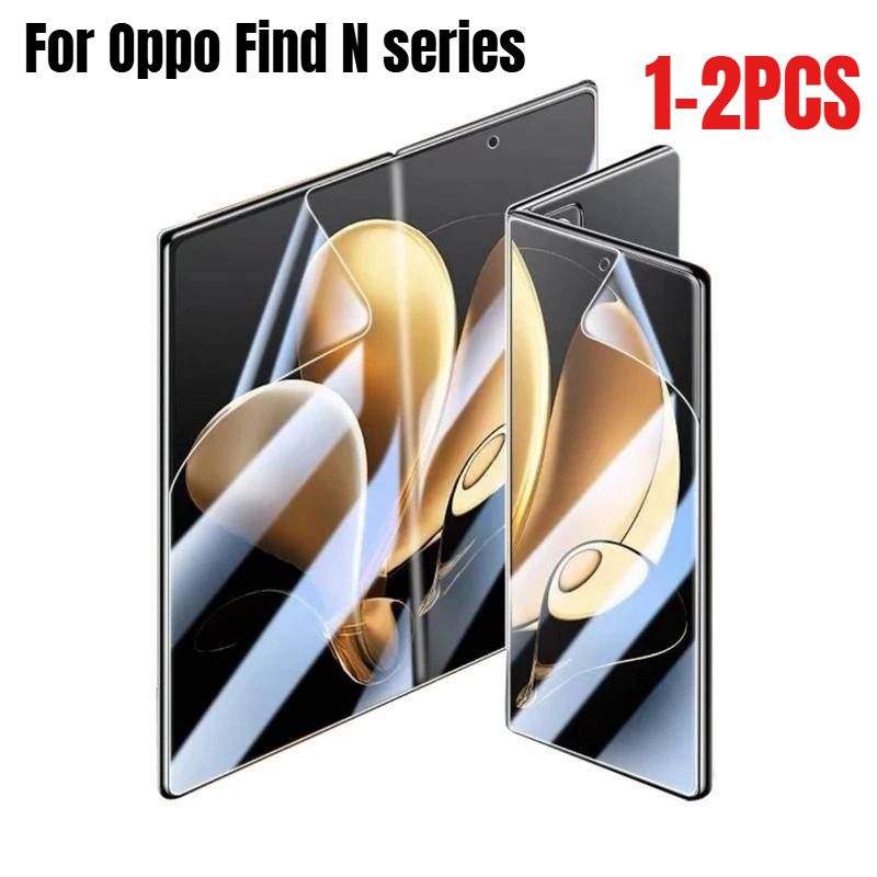 1-2 Chiếc Điện Thoại Oppo Find N6/N5/N3/N2: Phim Hydrogel HD Trong Suốt, Tấm Bảo Vệ Màn Hình/Mặt Sau Chống Thấm Nước