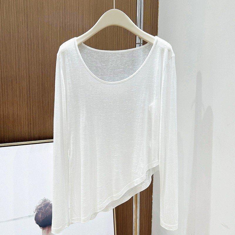 Vàng Băng Lụa Dệt Kim Mặt Nạ Chống Nắng, Áo Thun Tay Dài Phối Mát Mùa Hè Style Hàn Quốc