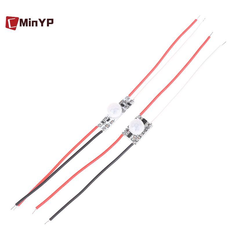 CminoYP 1 Công Tắc Cảm Biến Chuyển Động Hồng Ngoại PIR 5V-24V PIR Cảm Biến Chuyển Động DC Phát Hiện Hẹn Giờ Tự Động BẬT TẮT Cho Dải LED Glory
