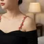 Dây Đeo Áo Ngực Hoa Ren Có Viền, Điều Chỉnh Linh Hoạt, Co Giãn Chống Trơn Trượt Cho Nữ