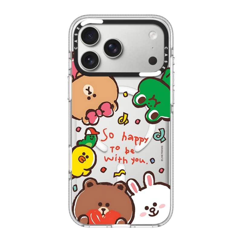 CASECASE X Gấu Nâu Đi Bộ Với Bạn Ốp Lưng Điện Thoại HỒNG CAMERA RING PHIÊN BẢN Tác Động Trong Suốt Hút Từ Tính Cho iPhone 17 / 16 / 15 / 14 / 13 Pro Max Air Với Bao Bì Cao Cấp